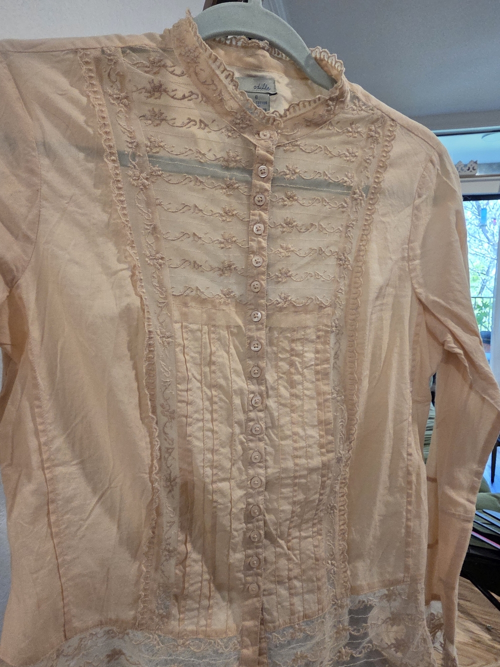 Anthropologie Odille Embroidered Button-Up Blouse - Picture 8 of 10